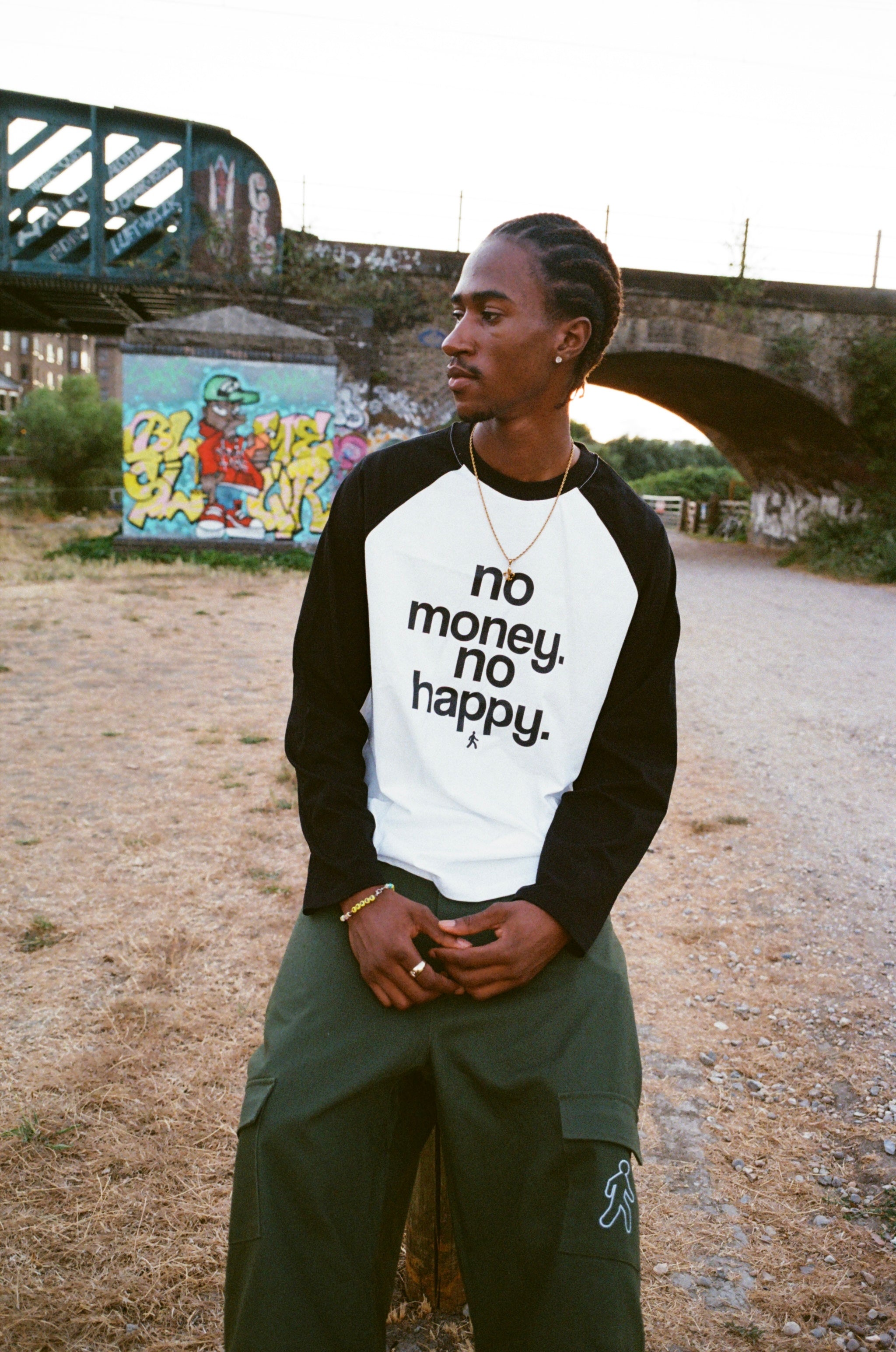 NMNH BASEBALL LONG SLEEVE [WHITE]