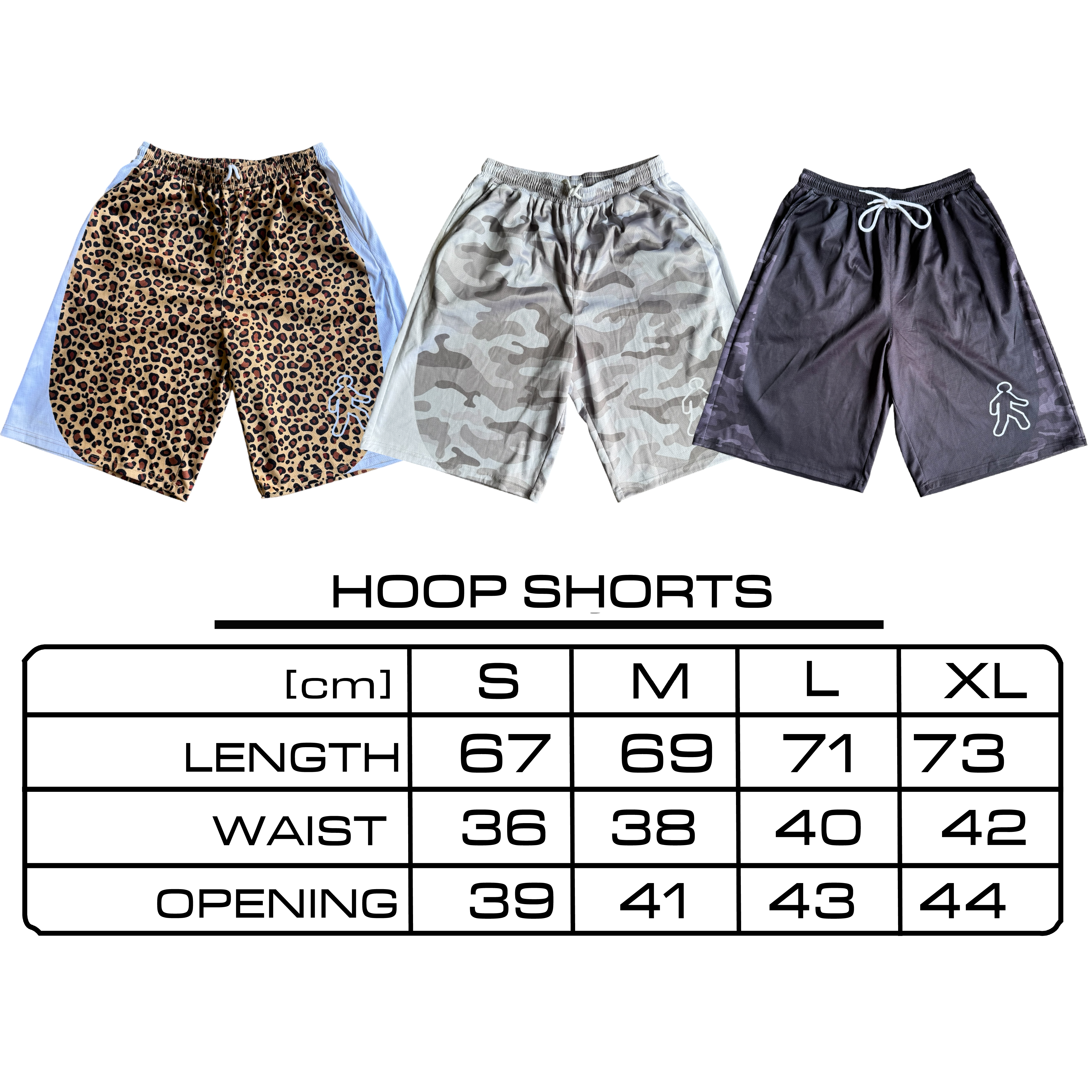 HOOP SHORTS [SNOW CAMO]
