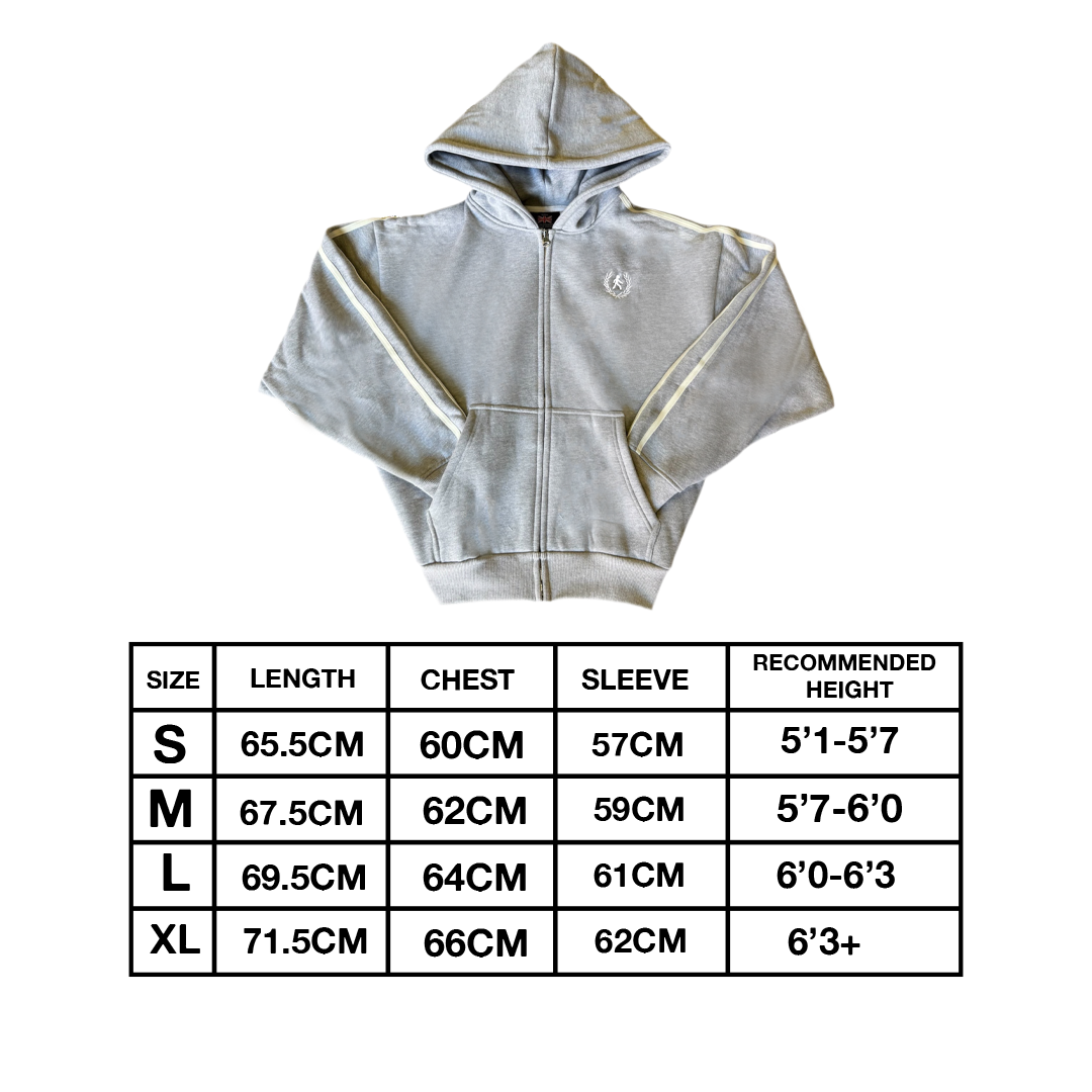 SPORTACUS ZIP HOODIE [HEATHER GREY]