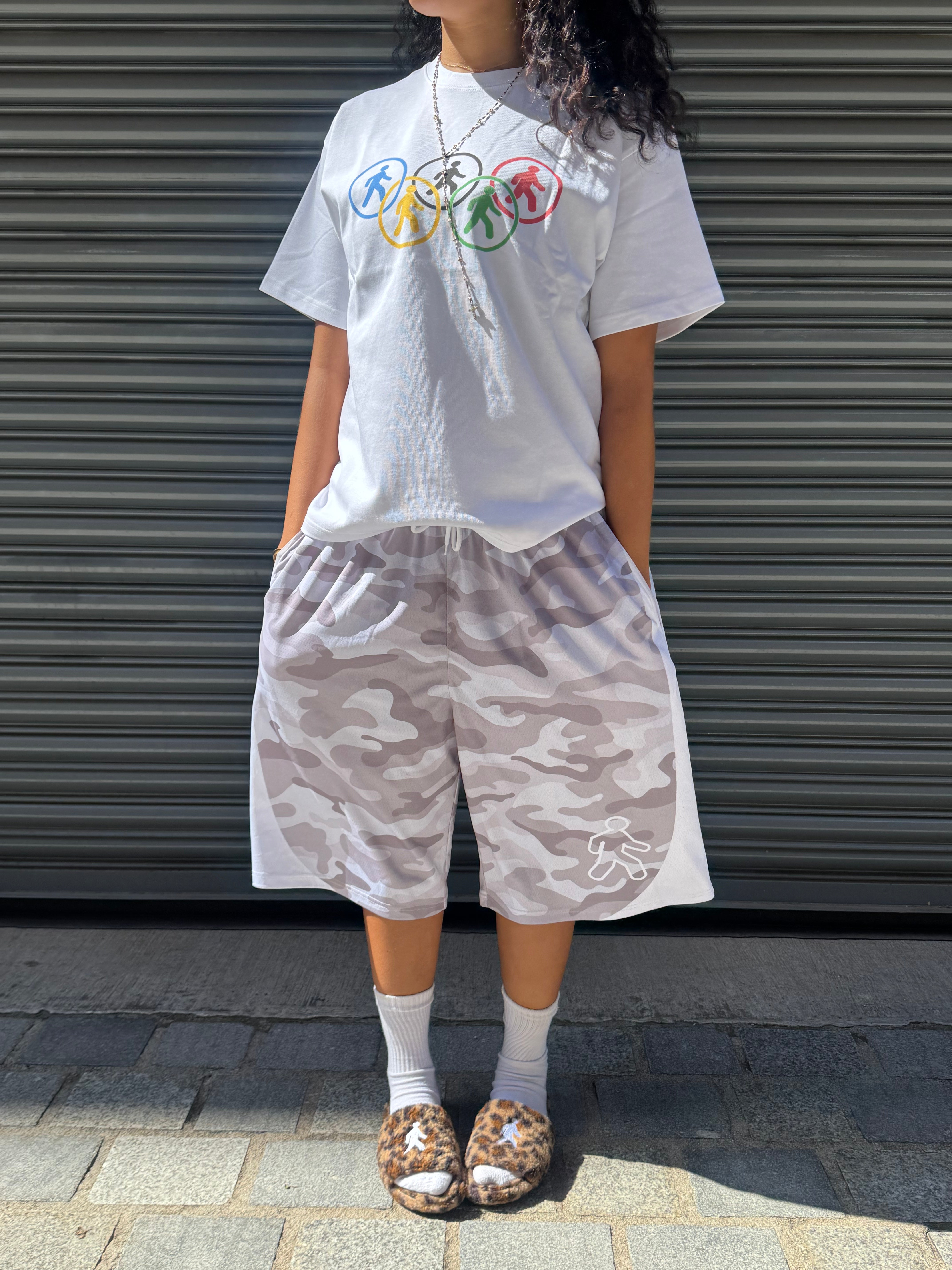 HOOP SHORTS [SNOW CAMO]