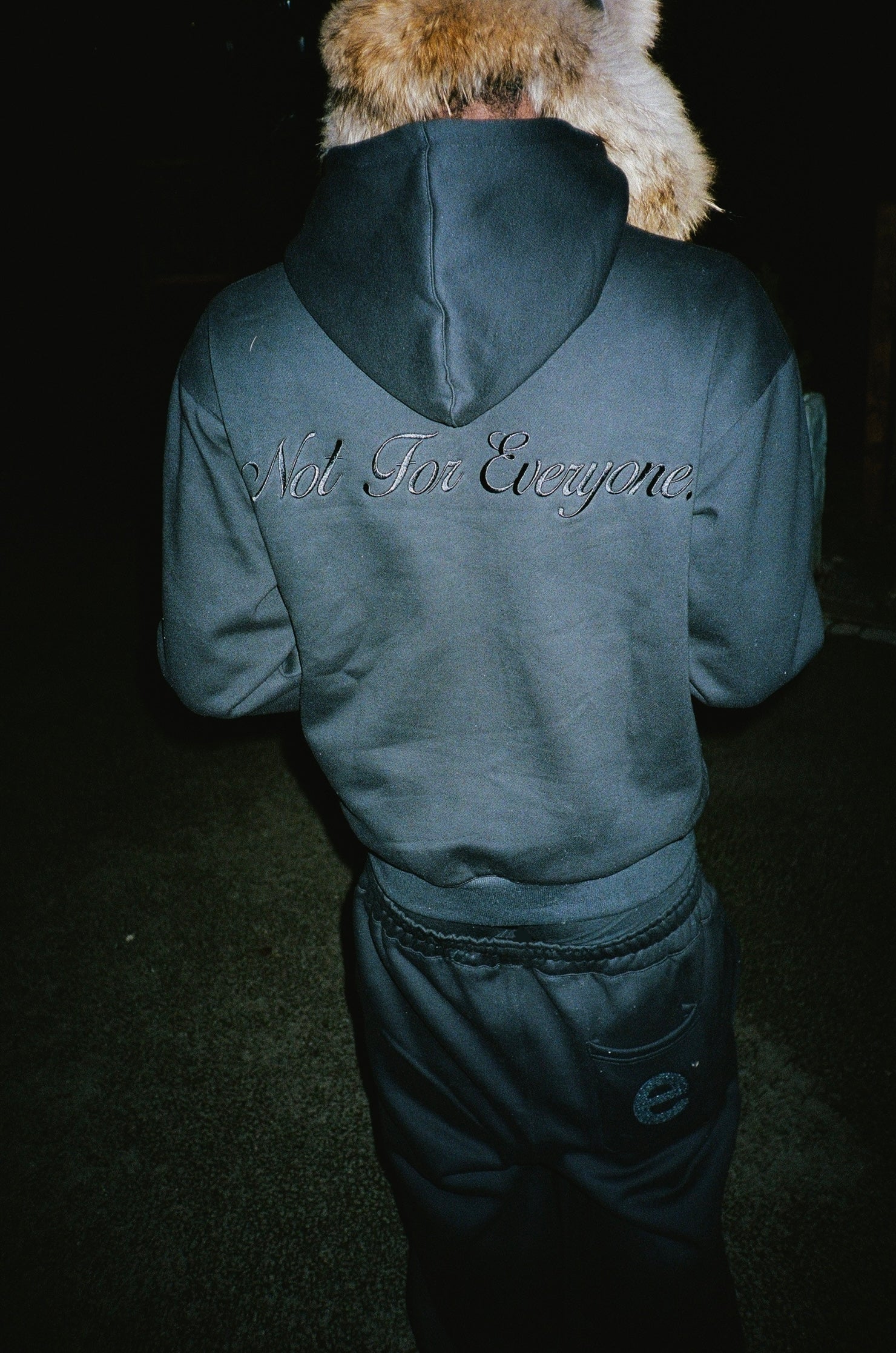 WALKMAN ZIP UP HOODIE [MIDNIGHT BLACK]