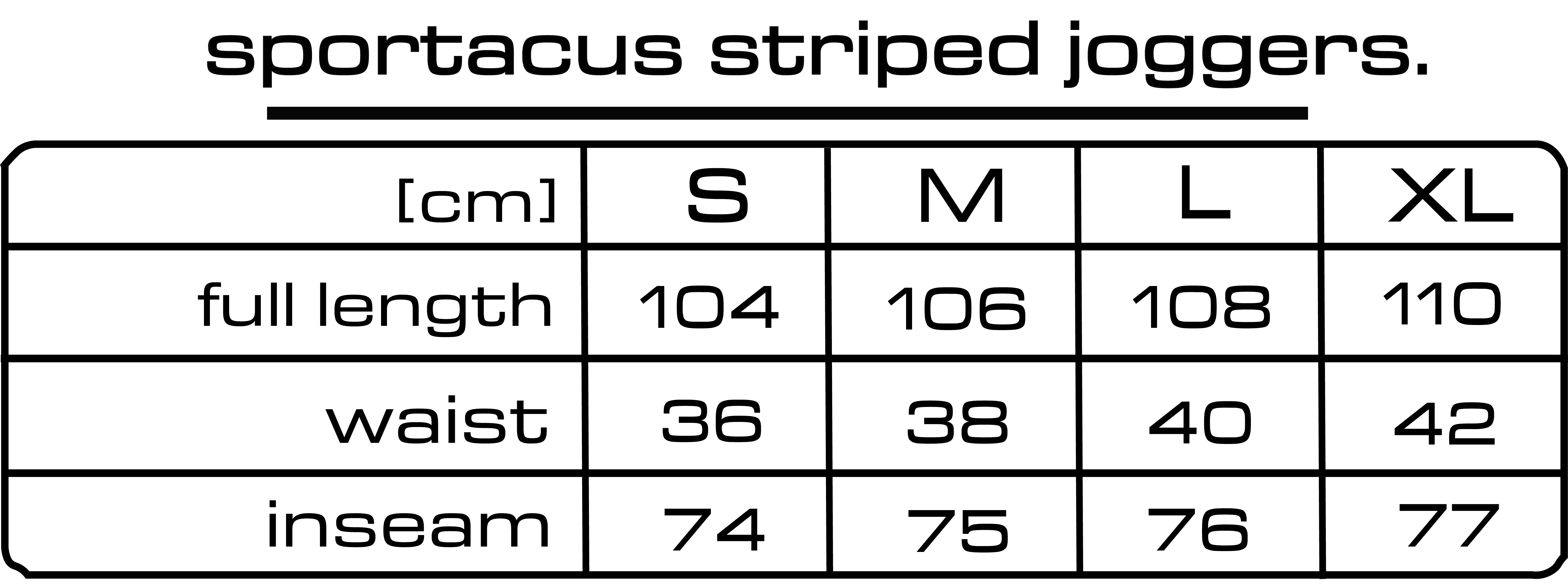 SPORTACUS STRIPED JOGGERS