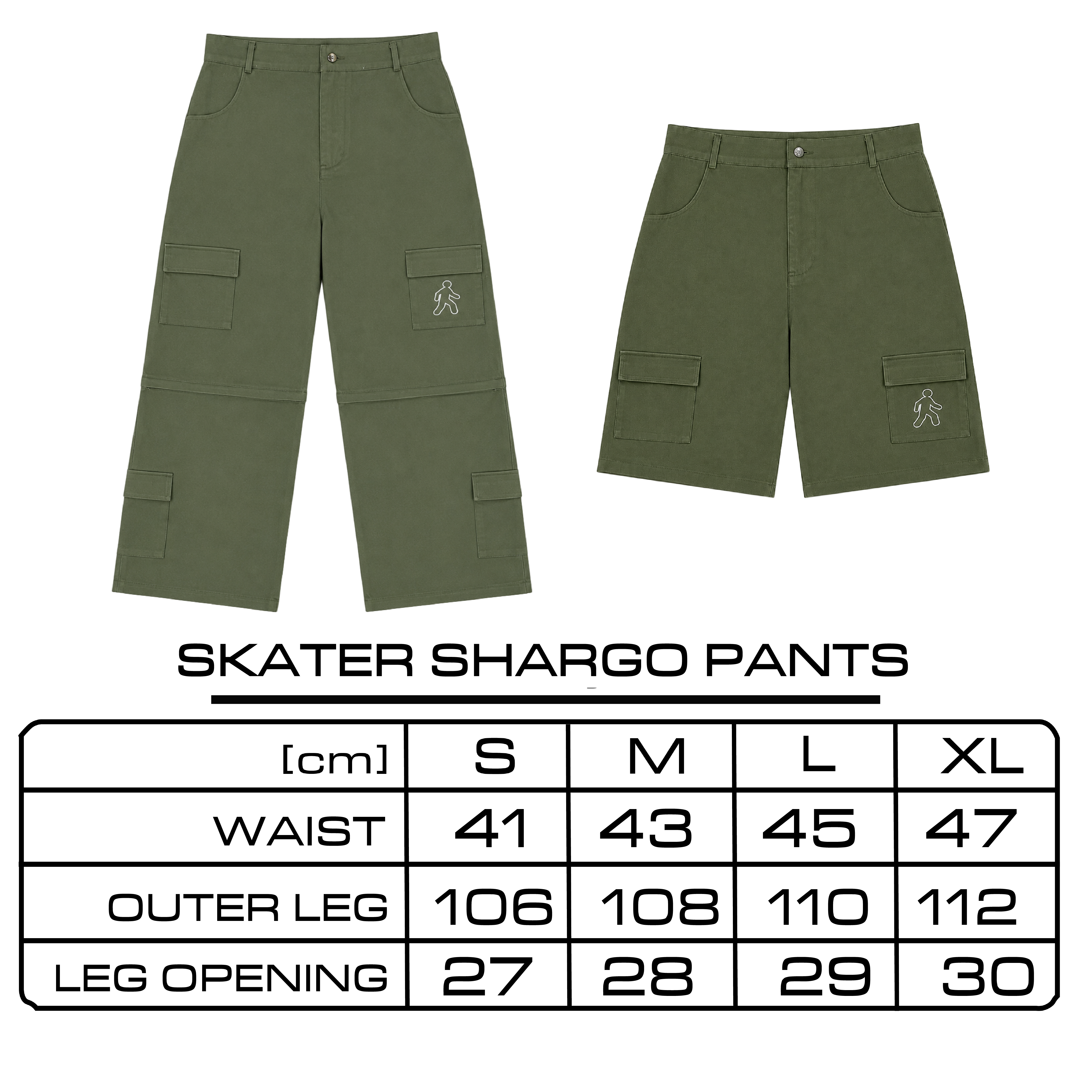 SKATER SHARGOS [OLIVE GREEN]