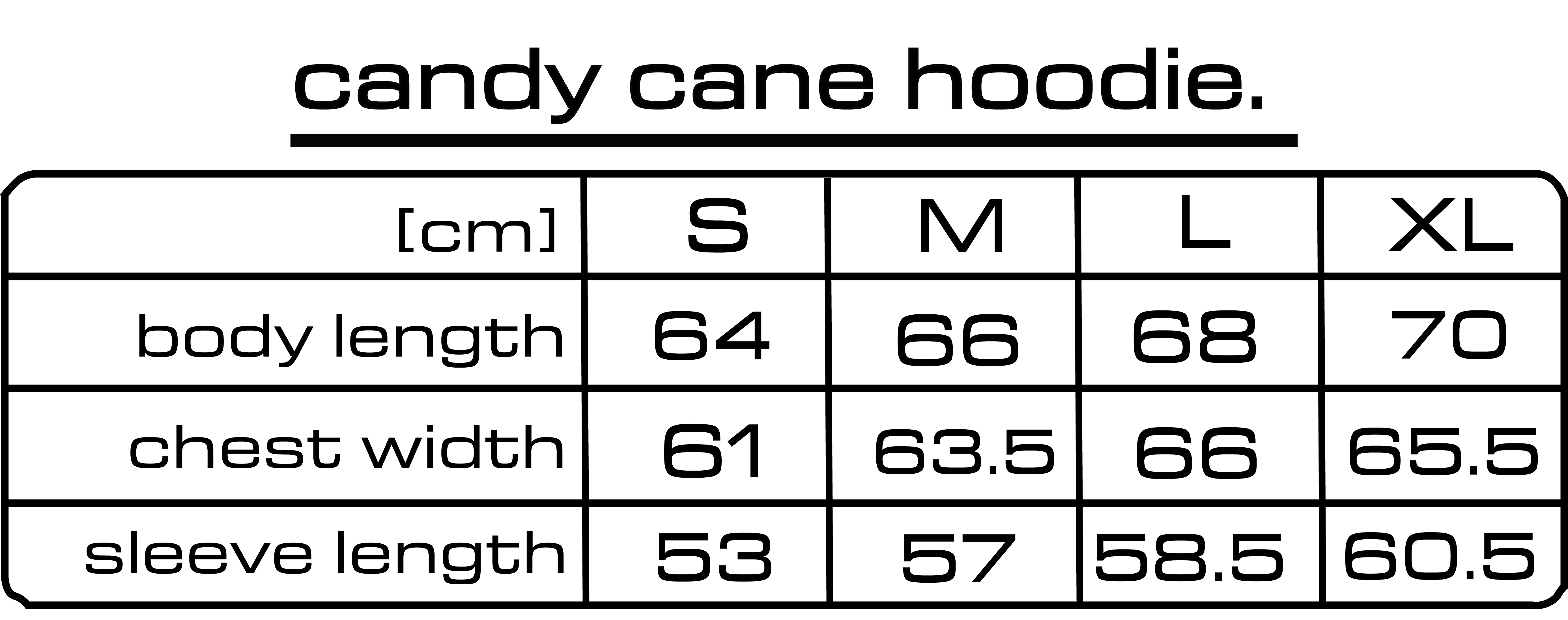 CANDY CANE CONTRAST HOODIE